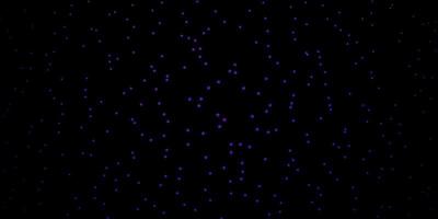 dunkelviolettes, rosa Vektormuster mit abstrakten Sternen. vektor