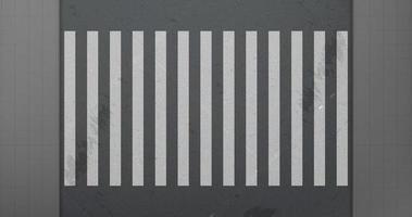 Bürgersteig und Zebrastreifen auf der Draufsicht der Autostraße vektor