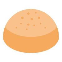 burger bröd ikon, isometrisk stil vektor