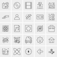 25 universelle Business-Icons Vektor kreative Icon-Illustration zur Verwendung in Web- und Mobilprojekten