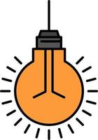 Glühbirne Idee Tipps Vorschlag flache Farbe Symbol Vektor Symbol Banner Vorlage