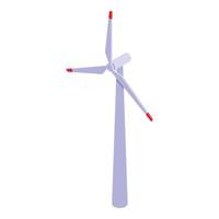 Windturbinensymbol, isometrischer Stil vektor