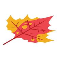 Herbstlaub-Symbol, isometrischer Stil vektor