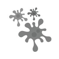Paint Splash flaches Graustufen-Symbol vektor