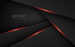 abstrakter hellorangeer schwarzer Raumrahmen-Layout-Design-Tech-Dreieck-Konzept grauer Texturhintergrund. eps10-Vektor vektor