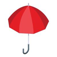 regn paraply ikon, isometrisk stil vektor