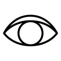 Ikone des menschlichen blinden Auges, Umrissstil vektor