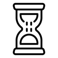 Sanduhr-Stoppuhr-Symbol, Umrissstil vektor