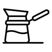 Moka-Pot-Symbol, Umrissstil vektor