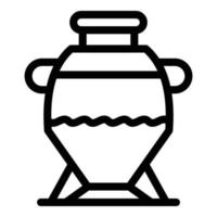 Craft Amphora-Symbol, Outline-Stil vektor