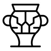 Ausstellung Amphora-Symbol, Umrissstil vektor