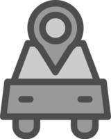 Auto-Standort-Vektor-Icon-Design vektor