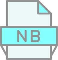 nb-Dateiformat-Symbol vektor