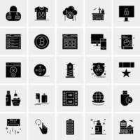 25 universelle Business-Icons Vektor kreative Icon-Illustration zur Verwendung in Web- und Mobilprojekten