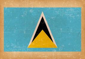 Grunge sjunker av Saint Lucia vektor