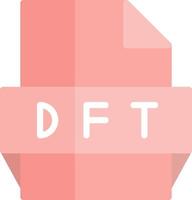 dft-Dateiformat-Symbol vektor
