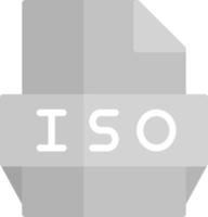 Symbol für iso-Dateiformat vektor