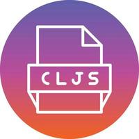 cljs-Dateiformat-Symbol vektor