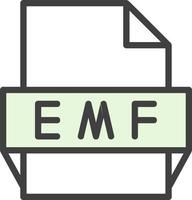 emf-Dateiformat-Symbol vektor