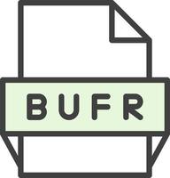 bufr-Dateiformat-Symbol vektor