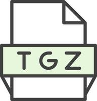 tgz-Dateiformat-Symbol vektor