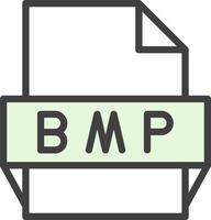 bmp-Dateiformat-Symbol vektor