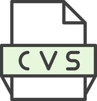 cvs-Dateiformat-Symbol vektor