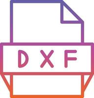 dxf-Dateiformat-Symbol vektor