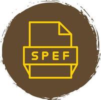 spef-Dateiformat-Symbol vektor