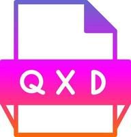 Symbol für das qxd-Dateiformat vektor