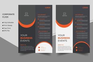 Corporate Business Flyer Design und Broschüren-Cover-Vorlage vektor