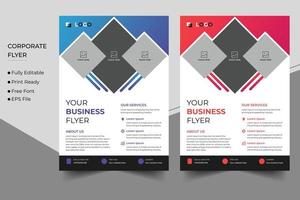 företags- företag flygblad design och broschyr omslag mall vektor