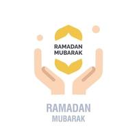 ramadan-symbole muslimisches islamgebet und ramadan kareem dünne liniensymbole setzen moderne flache stilsymbole isoliert auf weiß für infografiken oder webnutzung vektor