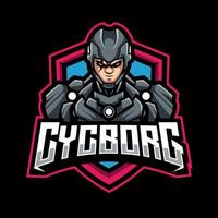 cycboeg esport maskot logotyp vektor illustration