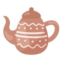 Vintage Teekanne aus Keramik vektor