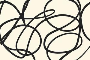 abstrakte Cribble-Strichzeichnungen für minimalistische Hintergründe in handgezeichneter Illustration. Zufälliger Linienstrich im Retro- und Vintage-Musterstil vektor