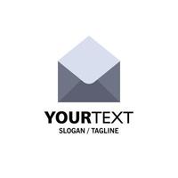 SMS e-post post meddelande företag logotyp mall platt Färg vektor