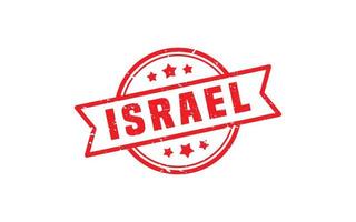 Israel-Stempelgummi mit Grunge-Stil auf weißem Hintergrund vektor
