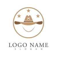 cowboy logotyp vektor mall design