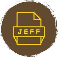 jeff-Dateiformat-Symbol vektor