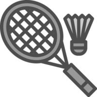 Badminton-Vektor-Icon-Design vektor