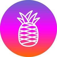 Ananas-Vektor-Icon-Design vektor