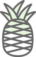 Ananas-Vektor-Icon-Design vektor