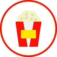 Popcorn-Vektor-Icon-Design vektor