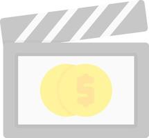 Filmbudget-Vektor-Icon-Design vektor