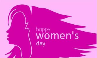 Grattis på fira de värld kvinnors dag vektor