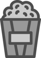 Popcorn-Vektor-Icon-Design vektor