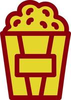 Popcorn-Vektor-Icon-Design vektor