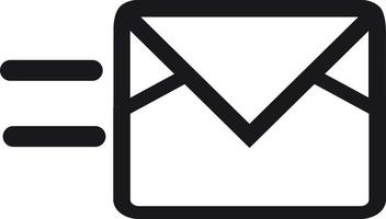 leverans kuvert uttrycka snabb post service ikon vektor
