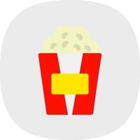 Popcorn-Vektor-Icon-Design vektor